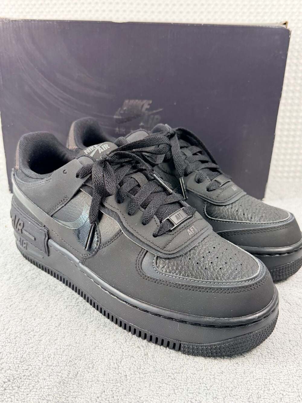 Nike Air Force 1 Shadow Triple Black